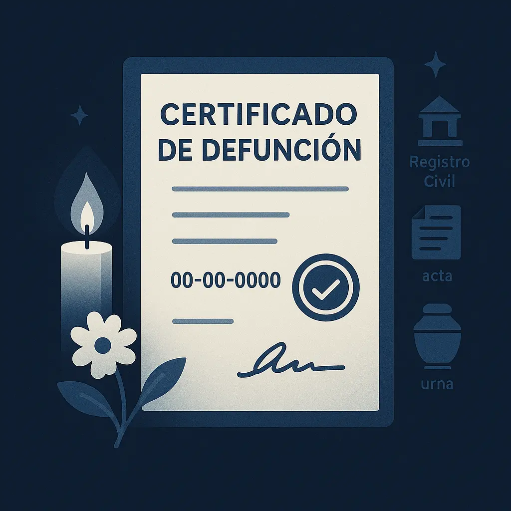 Certificado de defunción
