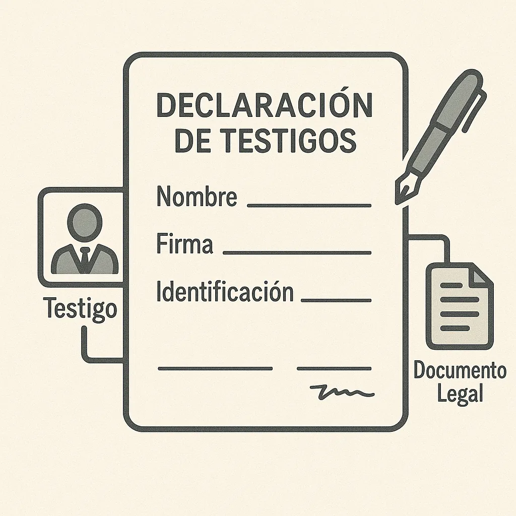 Declaración de testigos