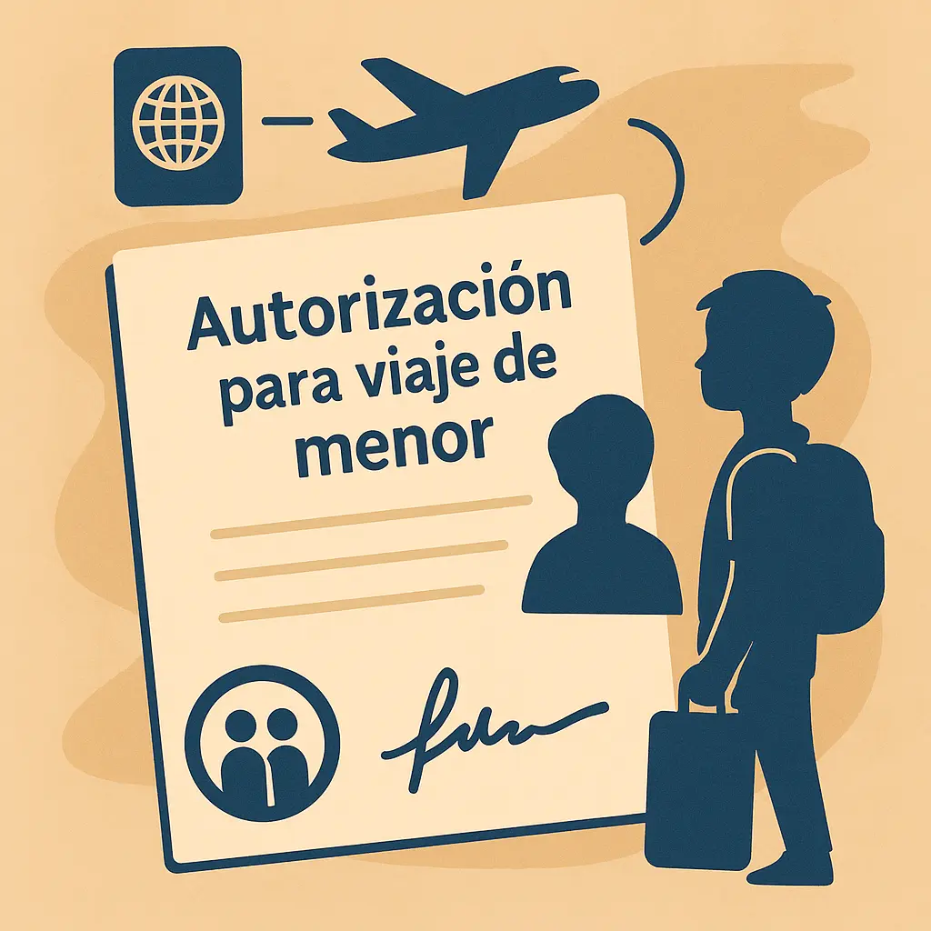 Permiso para viajar con menores